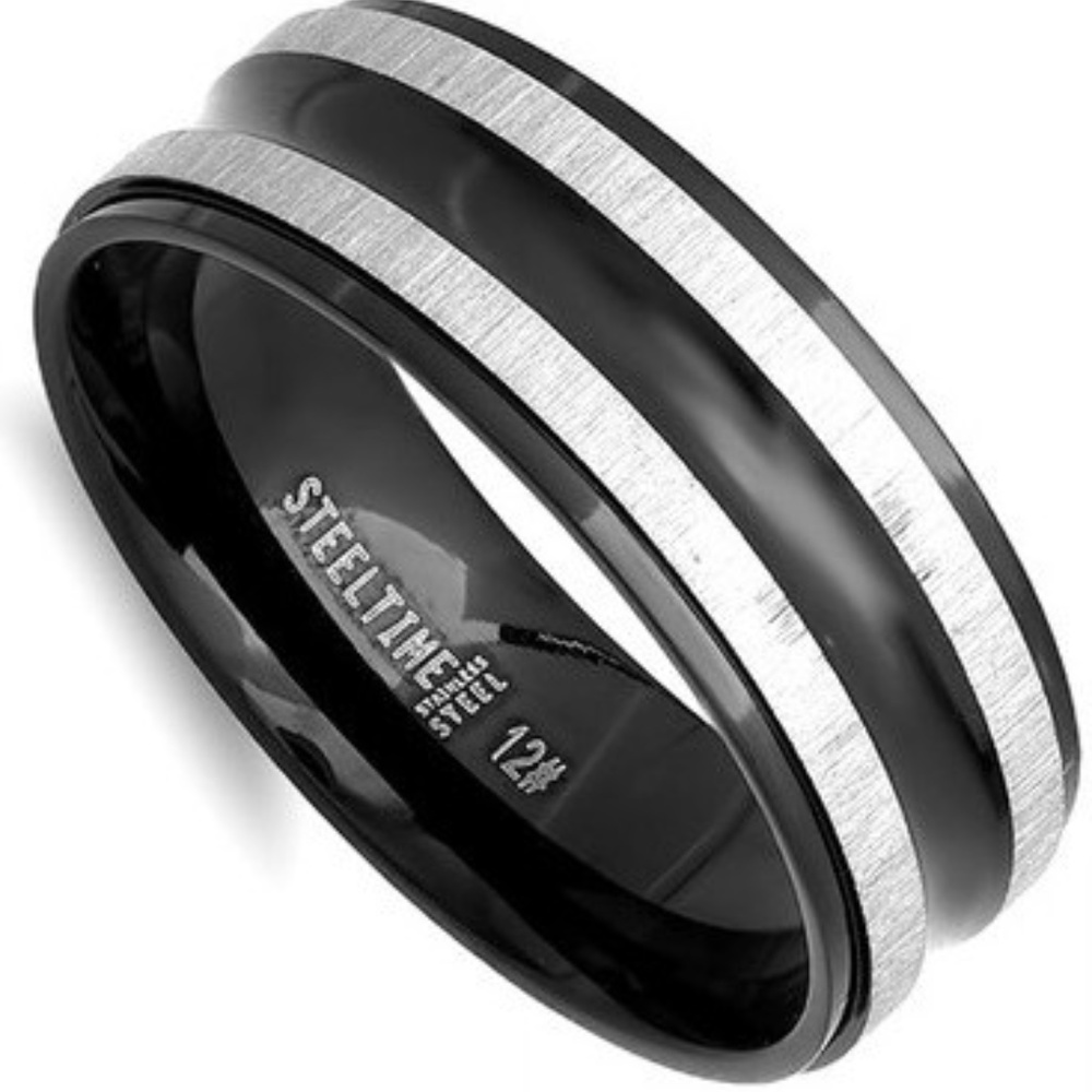 MENS STAINLESS STEEL RING SIZE 12